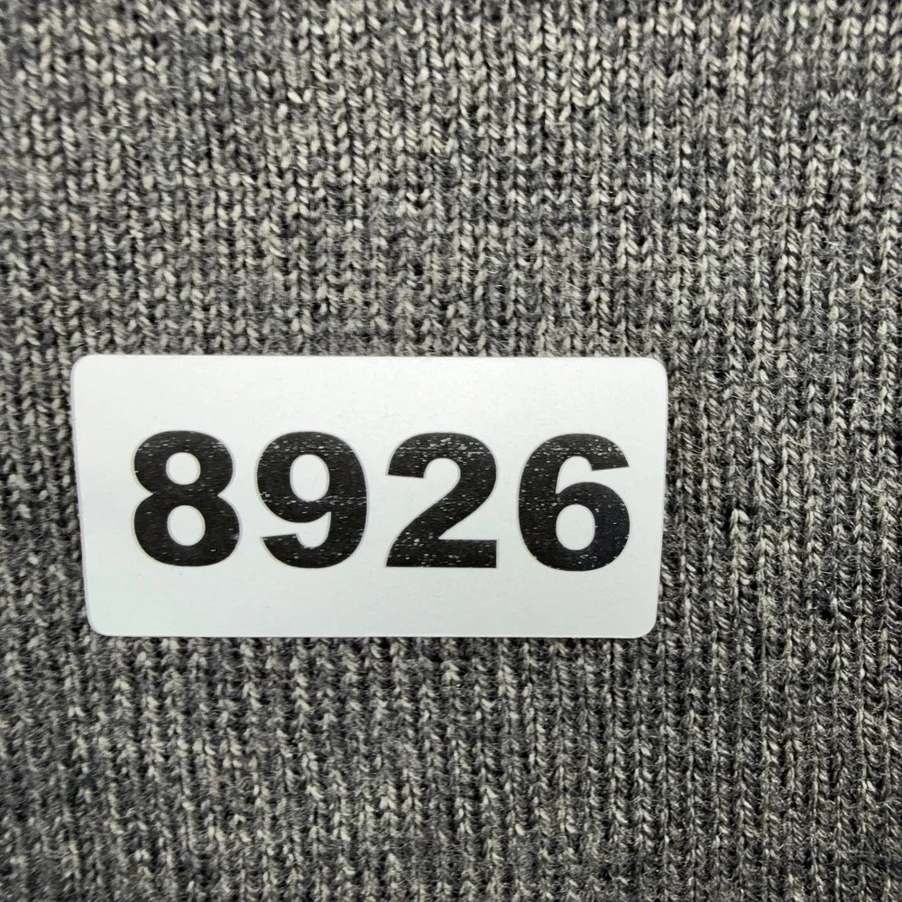 Old Navy Sweater Mens Medium Gray V Neck Wool Blend Knit Pullover Long Sleeve